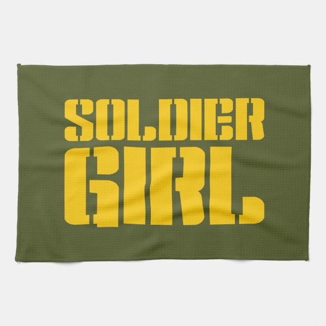 SOLDIER GIRL KITCHEN TOWEL (Horizontal)