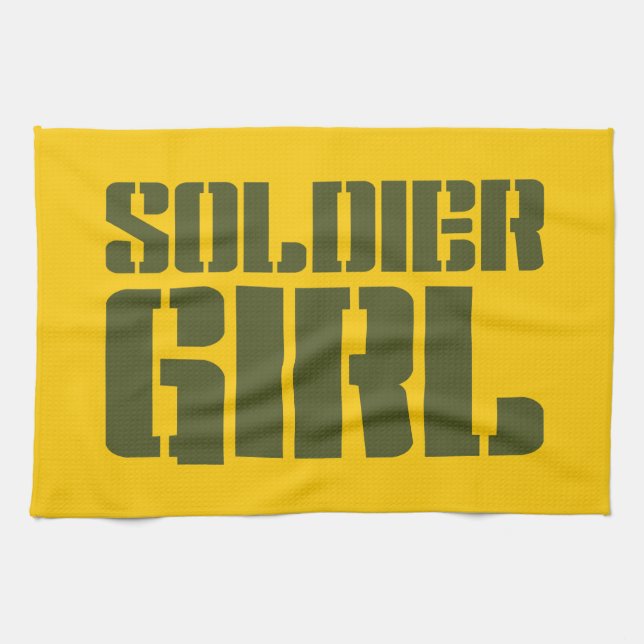 SOLDIER GIRL KITCHEN TOWEL (Horizontal)