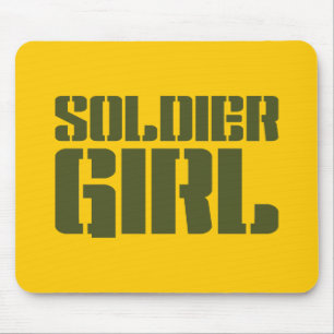 SOLDIER GIRL MOUSE PAD