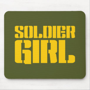 SOLDIER GIRL MOUSE PAD