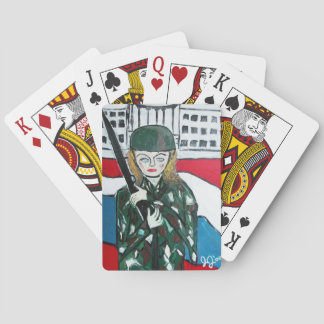 Soldier Girl Poker Cards