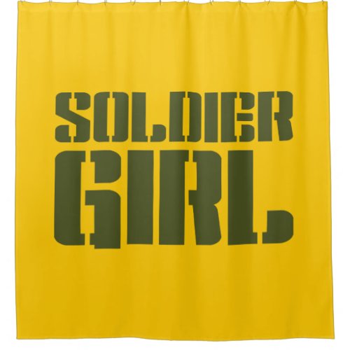 SOLDIER GIRL SHOWER CURTAIN