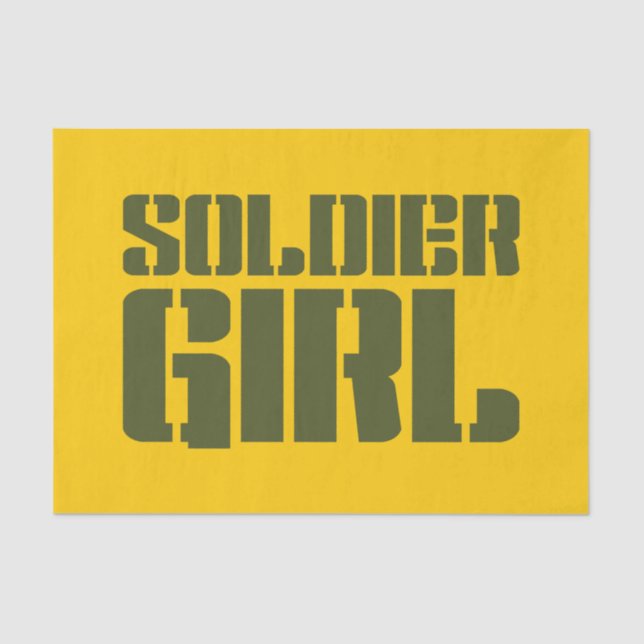 SOLDIER GIRL TISSUE PAPER (Front)