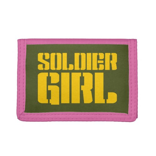 SOLDIER GIRL TRIFOLD WALLET