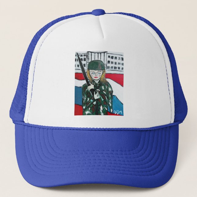 Soldier Girl Trucker Hat (Front)