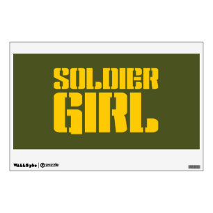 SOLDIER GIRL WALL DECAL