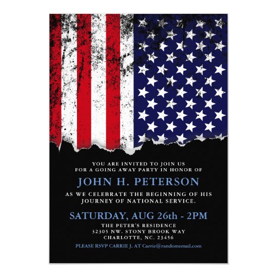 soldier going away party