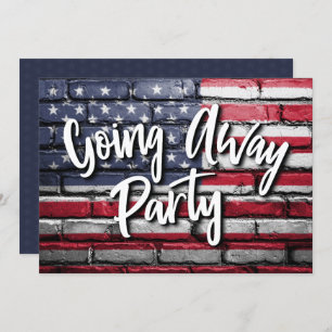 Soldier Going Away Party Patriotic Invitation