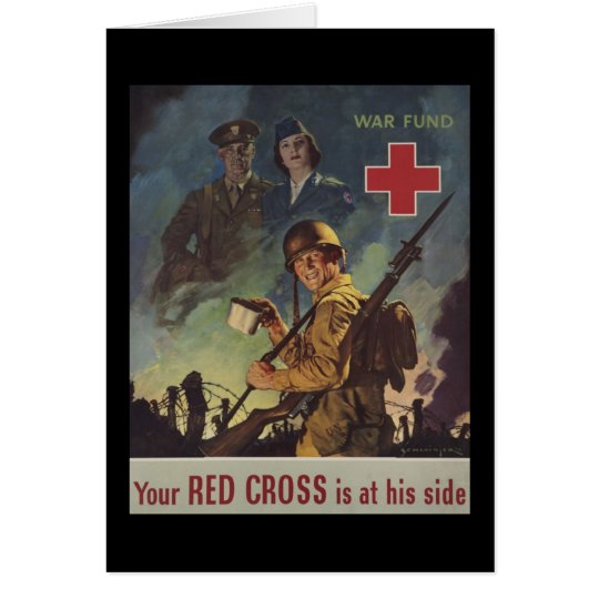 Soldier Holding Coffee Card