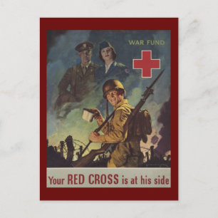 Soldier Holding Coffee Postcard