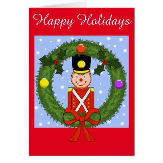 Soldier Holiday Card (Customizable) (Front)