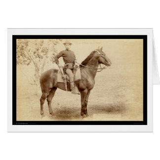 Soldier & Horse at Camp Cheyenne SD 1890