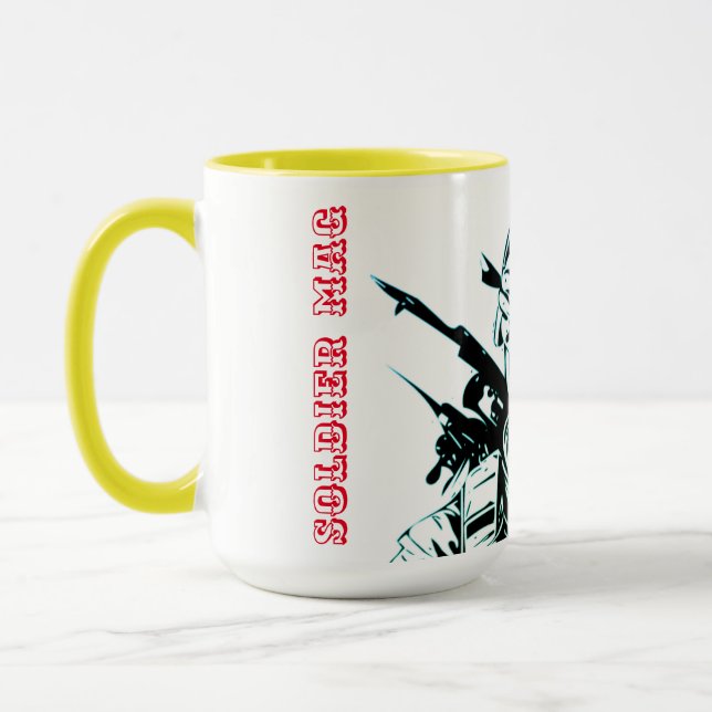 Soldier image print mug Mug (Left)
