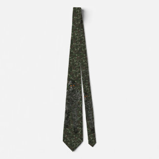 Soldier in camouflage neck tie