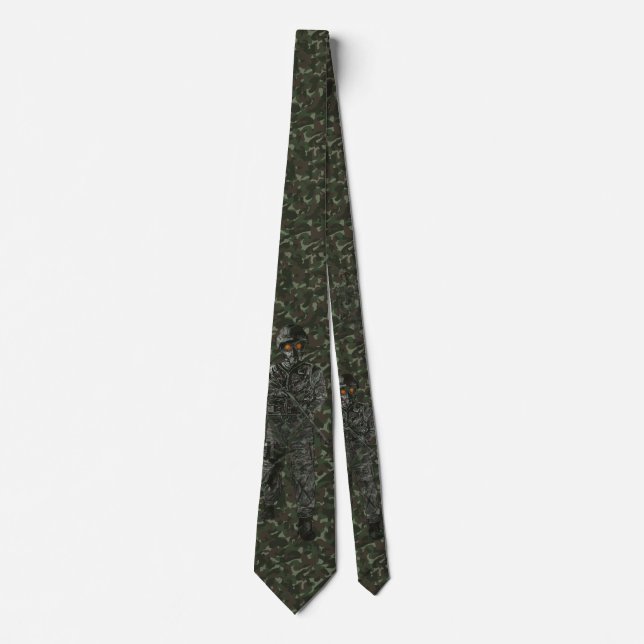Soldier in camouflage neck tie (Front)