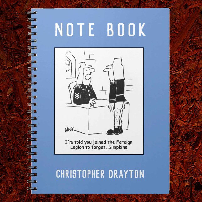 Soldier in the French Foreign Legion Cartoon Notebook (Creator Uploaded)