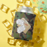 Soldier Joe Camouflage Top Secret Celebrate Party Can Cooler