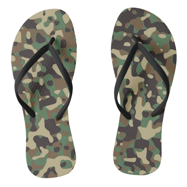 Soldier Joe GI Camouflage Party Flip Flops (Footbed)