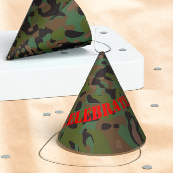 Soldier Joe Gi Camouflage  Party Hat by Ohhhhilovethat at Zazzle