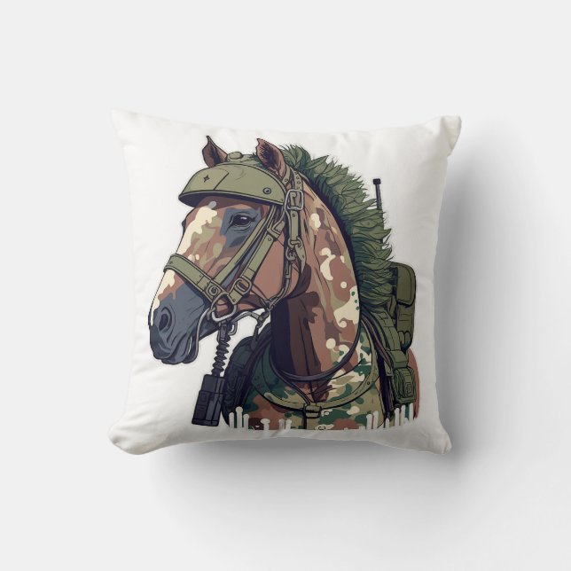 Soldier Life Valor Victory Survivor Breast Cancer Throw Pillow (Front)