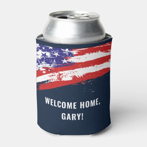 Soldier Military Homecoming Flag Welcome Home Can Cooler