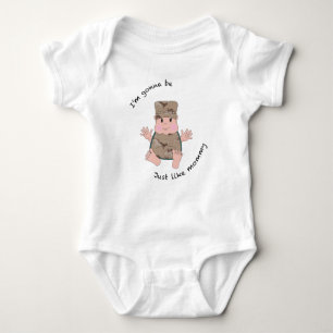 Soldier mommy baby bodysuit