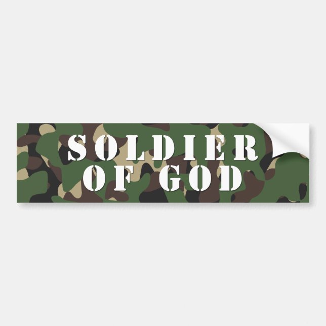 Soldier Of God Bumper Sticker (Front)