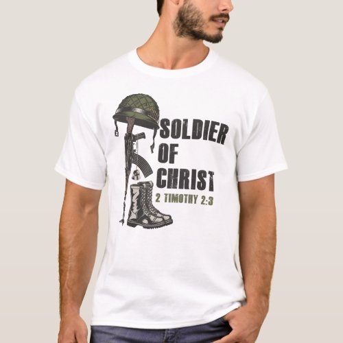 Soldier of Jesus Christ Christian Army Faith   T_Shirt