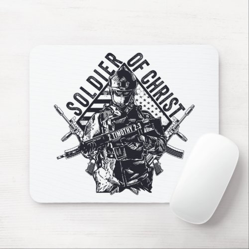 Soldier of Jesus Christ  Christian Faith Army  Mouse Pad