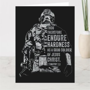 Soldier of Jesus Christ – Christian Faith Army Thank You Card