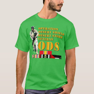 Soldier Operation Desert Shield Storm w SVC Ribbon T-Shirt