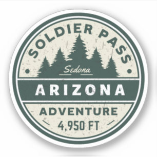 soldier pass Arizona hiking trails Sticker