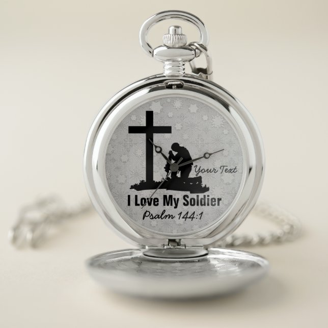 Soldier  Pocket Watch: Silver Pocket Watch (Inside)