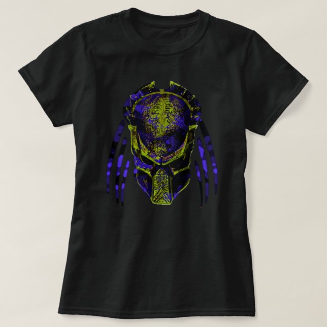 Soldier Predator Blue Yellow  T-Shirt (Design Front)
