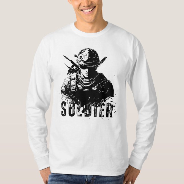 SOLDIER PRINT T-SHIRT (Front)