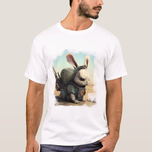 Soldier Rabbit _ Battle_Ready Vector Art T_Shirt