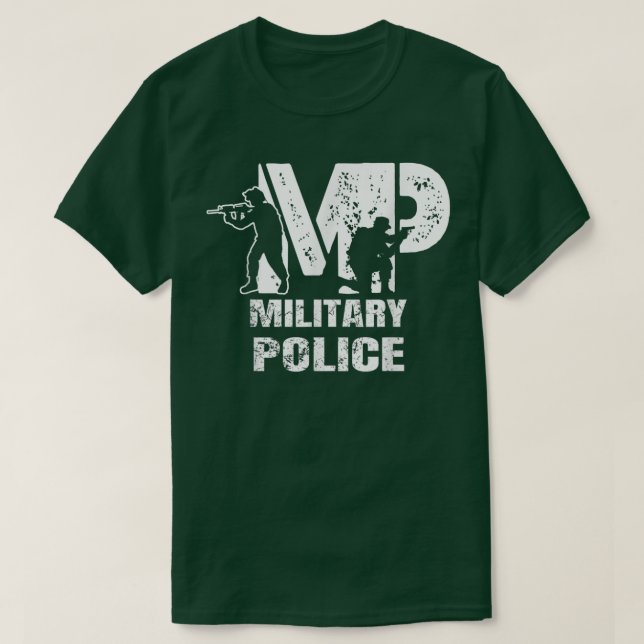 Soldier Retired Veteran MP Military Police Policem T-Shirt (Design Front)
