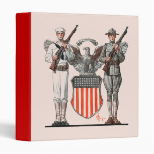 Soldier, Sailor and U.S. Shield Binder
