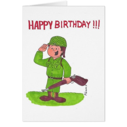 SOLDIER SALUTING CARDS (Front)