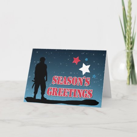 Soldier Season's Greetings Holiday Card