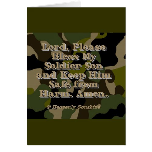 Soldier Son Prayer