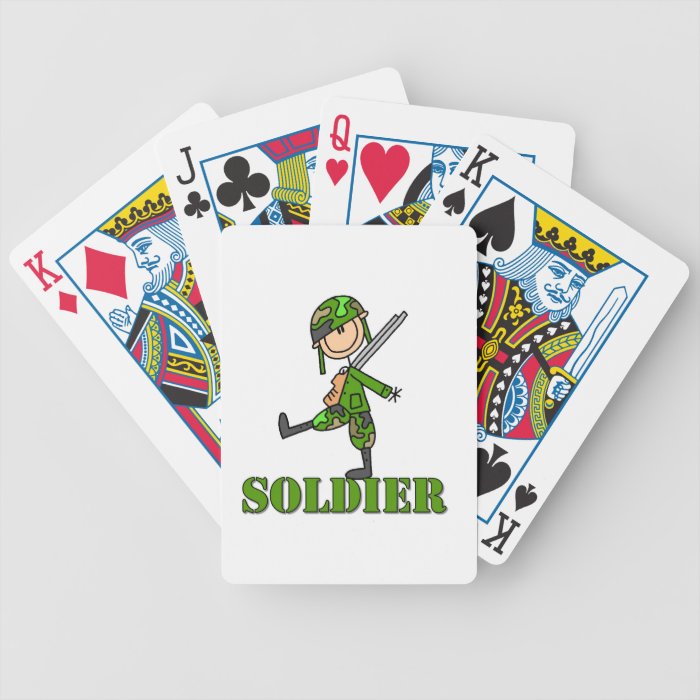 Soldier Stick Figure Deck Of Cards