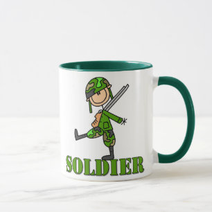 Soldier Stick Figure Mug