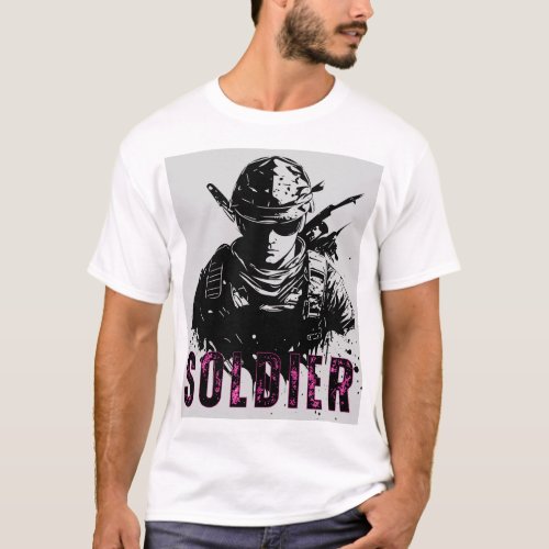 Soldier t shirt design 