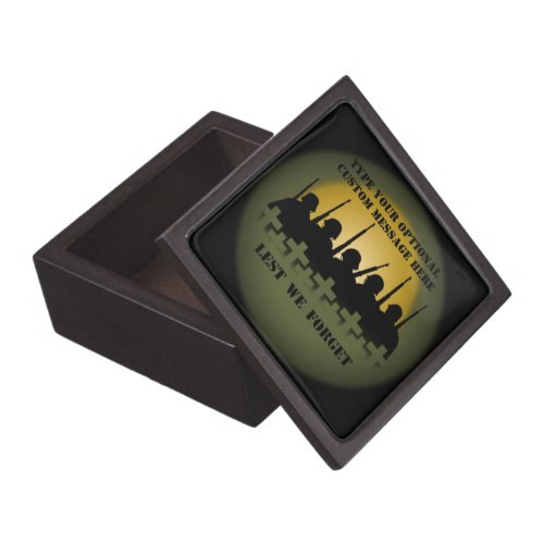 Soldier Tribute Box Lest We Forget Gift Box