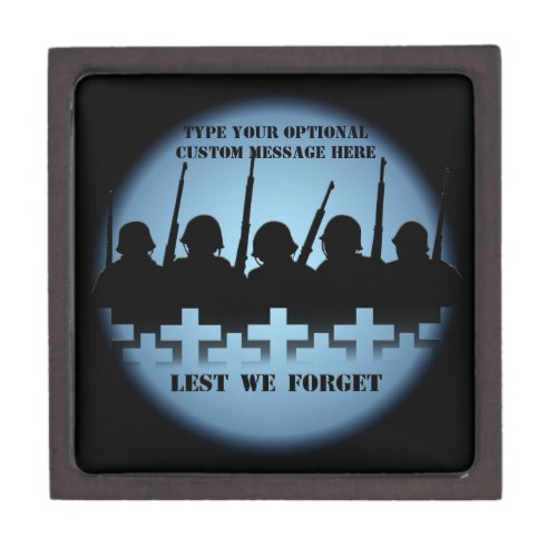 Soldier Tribute Box Lest We Forget Gift Box