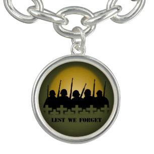 Soldier Tribute Bracelet Lest We Forget Jewelry