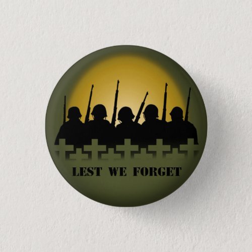 Soldier Tribute Buttons Lest We Forget War Buttons