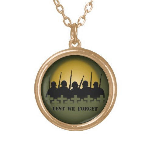 Soldier Tribute Necklace Lest We Forget Jewelry