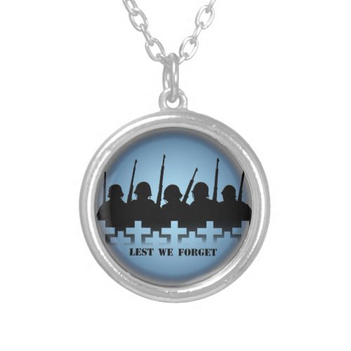 Soldier Tribute Necklace Lest We Forget Jewelry